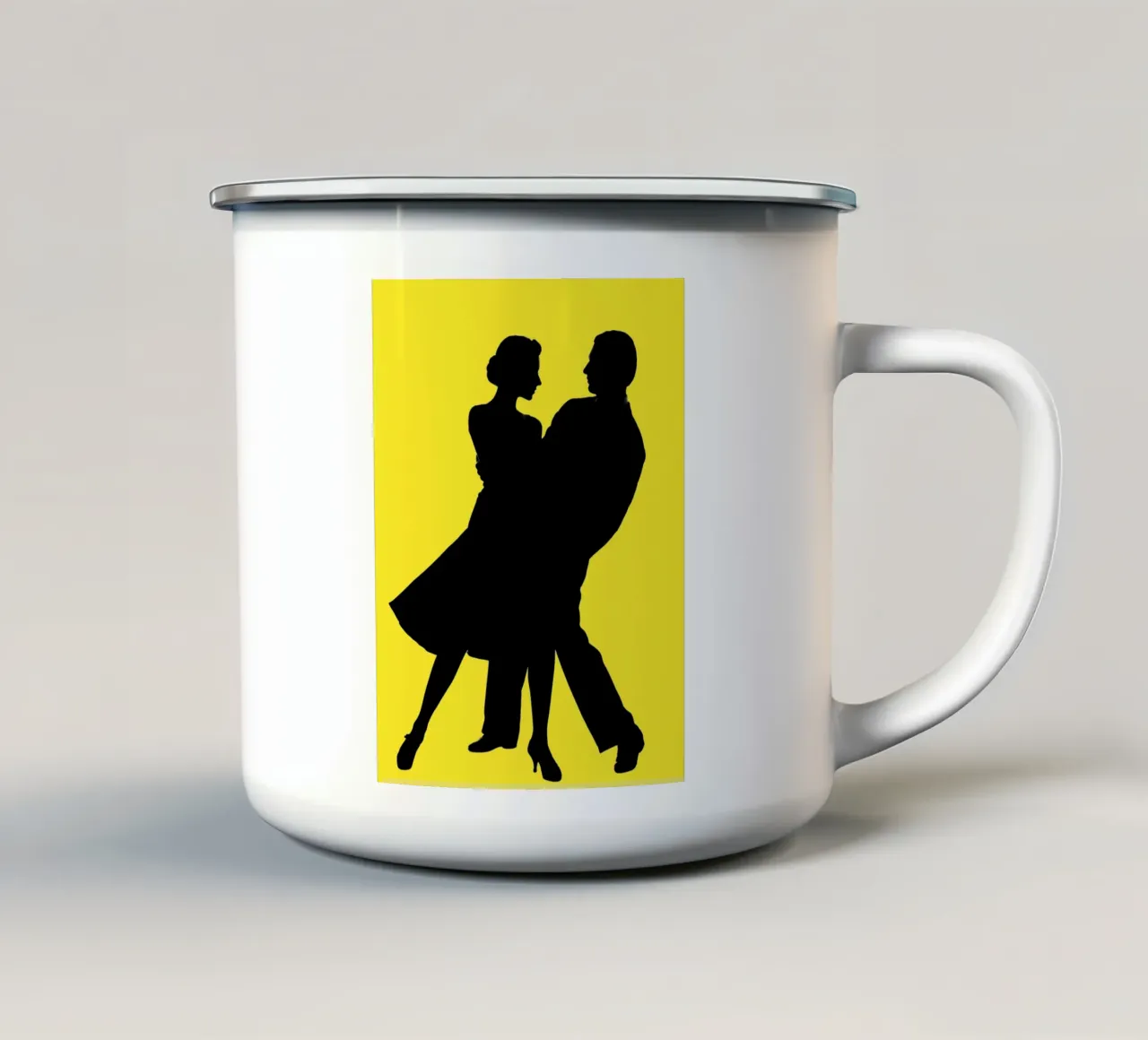 Ballo di coppia tazza in smalto da Musictime