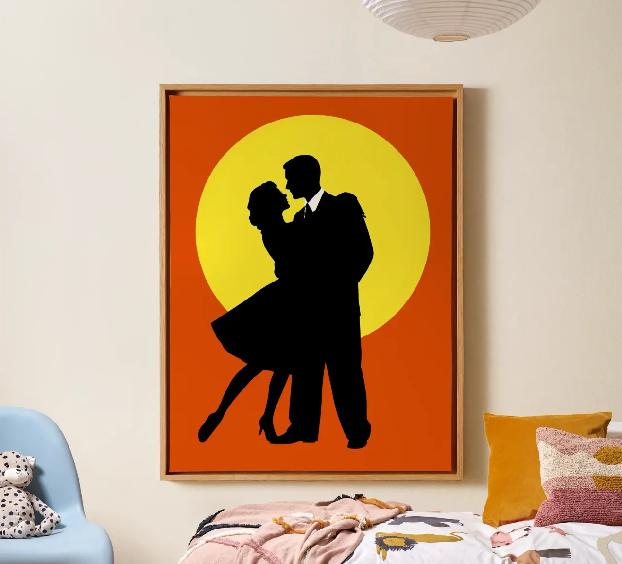 Danspaar canvas met Baklijst van Musictime