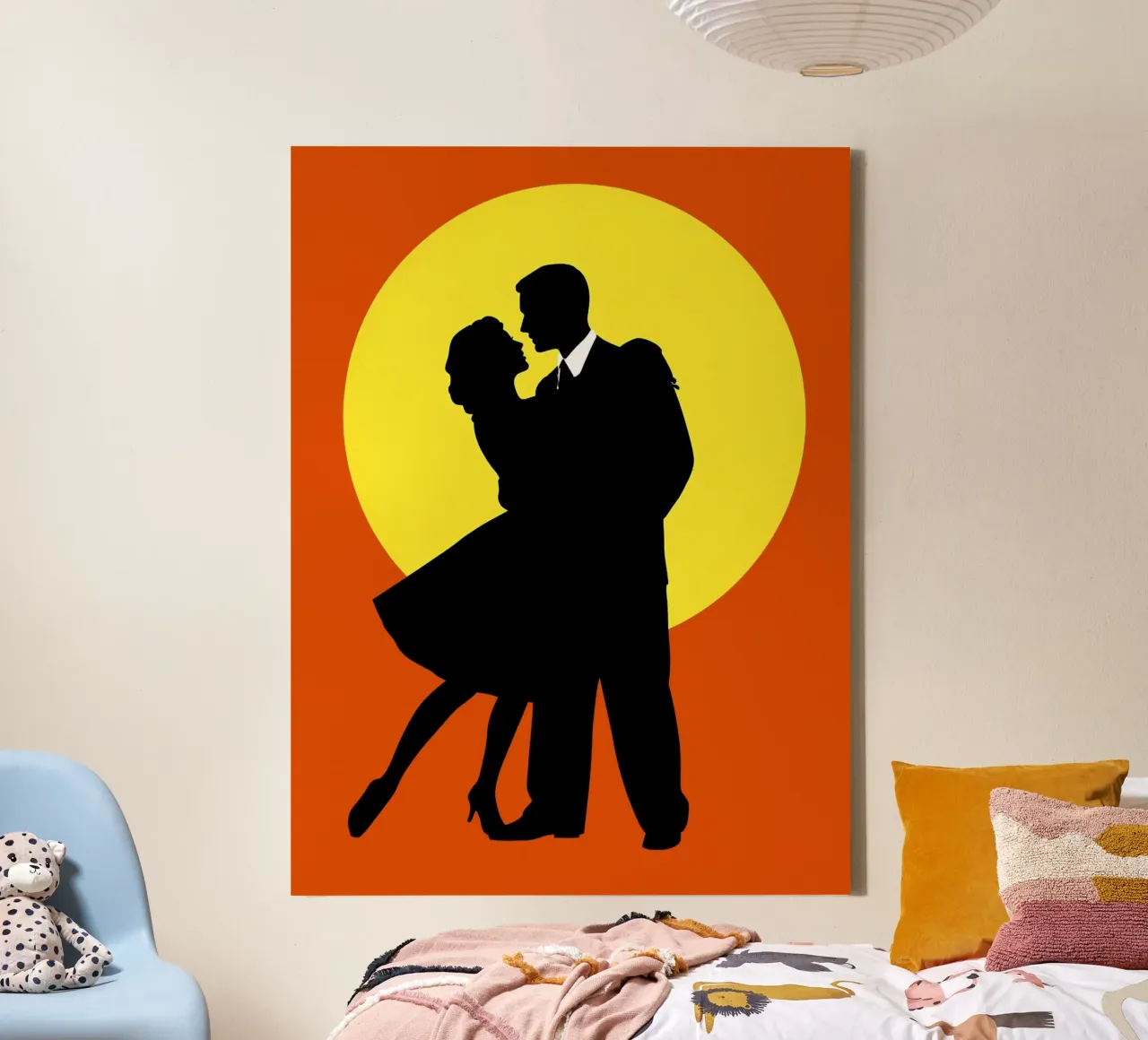 Danspaar canvas met Baklijst van Musictime
