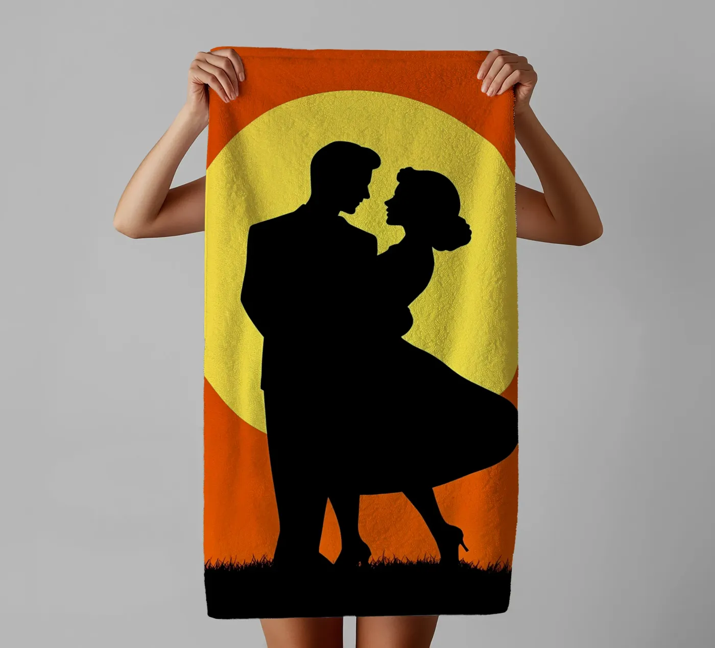 Couple Dancing towel by Musictime