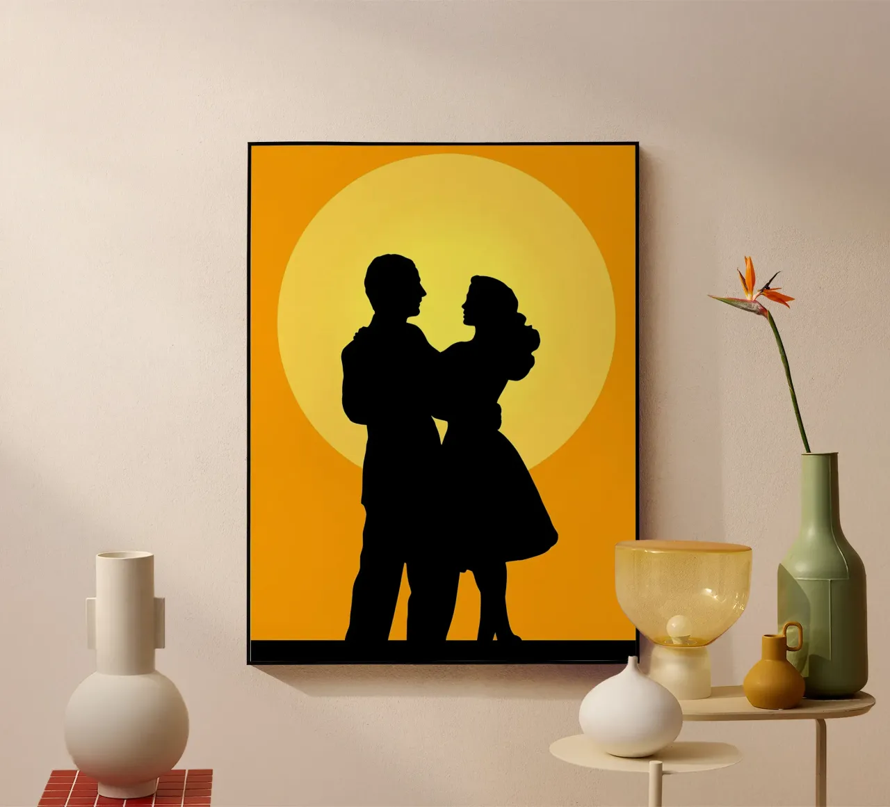 Couple Dancing acryl van Musictime