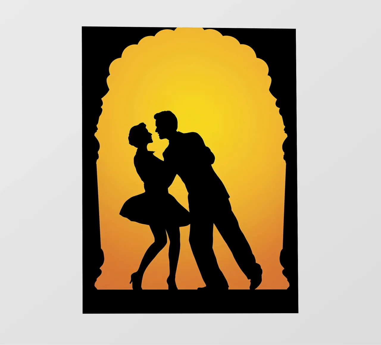 Ballo di coppia pellicola backlit da Musictime