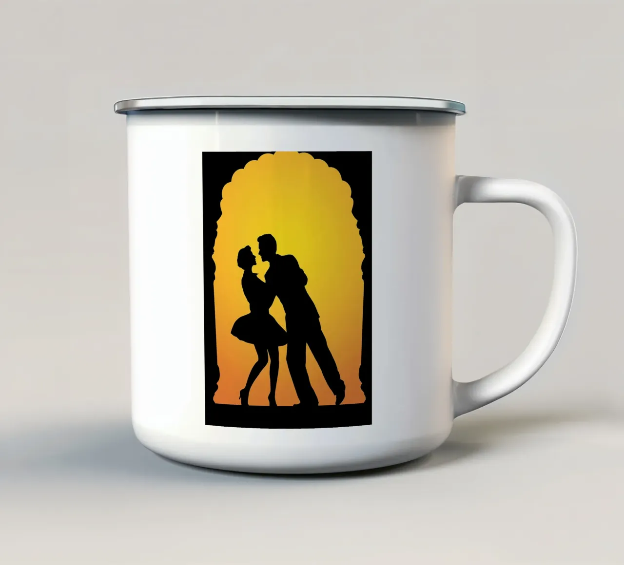 Ballo di coppia tazza in smalto da Musictime