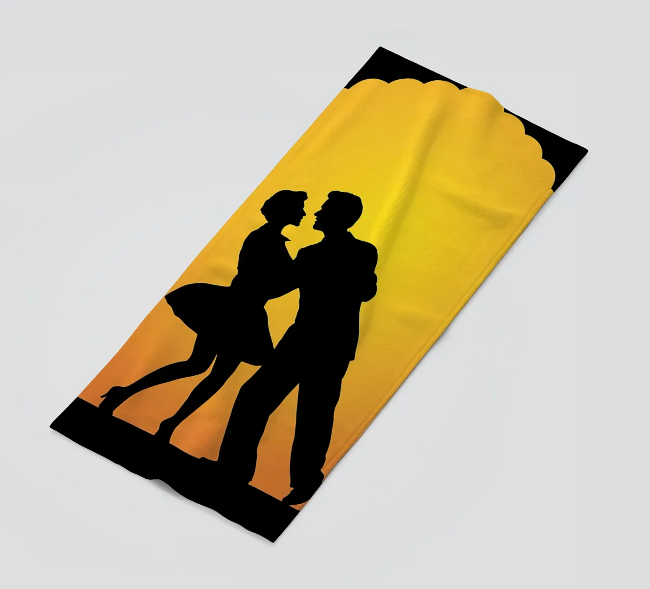 Couple Dancing beach towel by Musictime