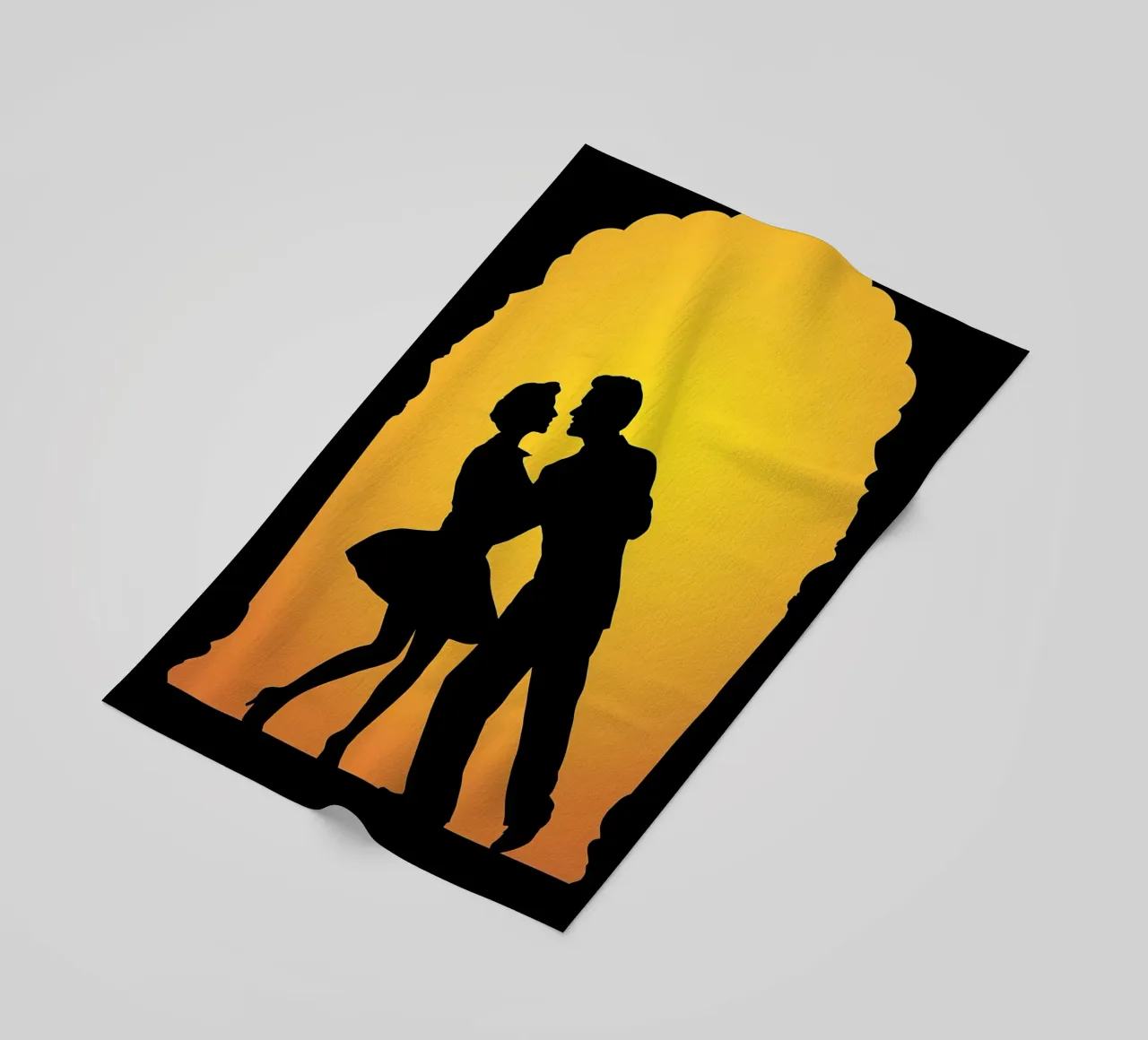 Couple Dancing beach towel by Musictime