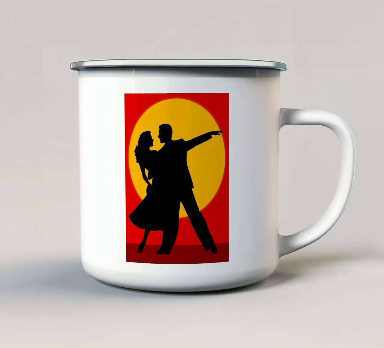 Ballo di coppia tazza in smalto da Musictime