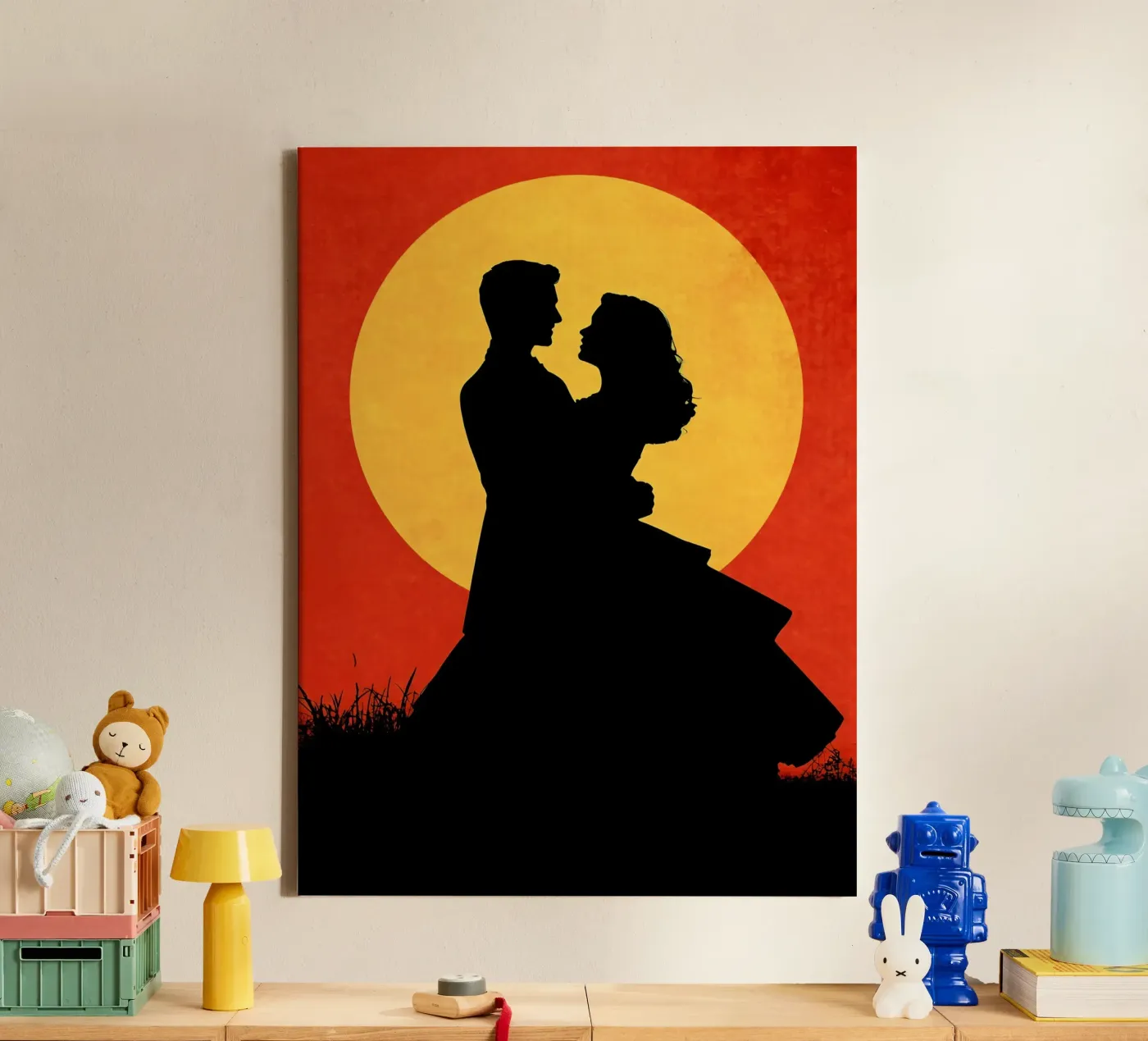 Couple Dancing canvas van Musictime