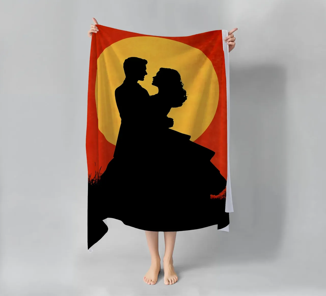 Couple Dancing beach towel by Musictime