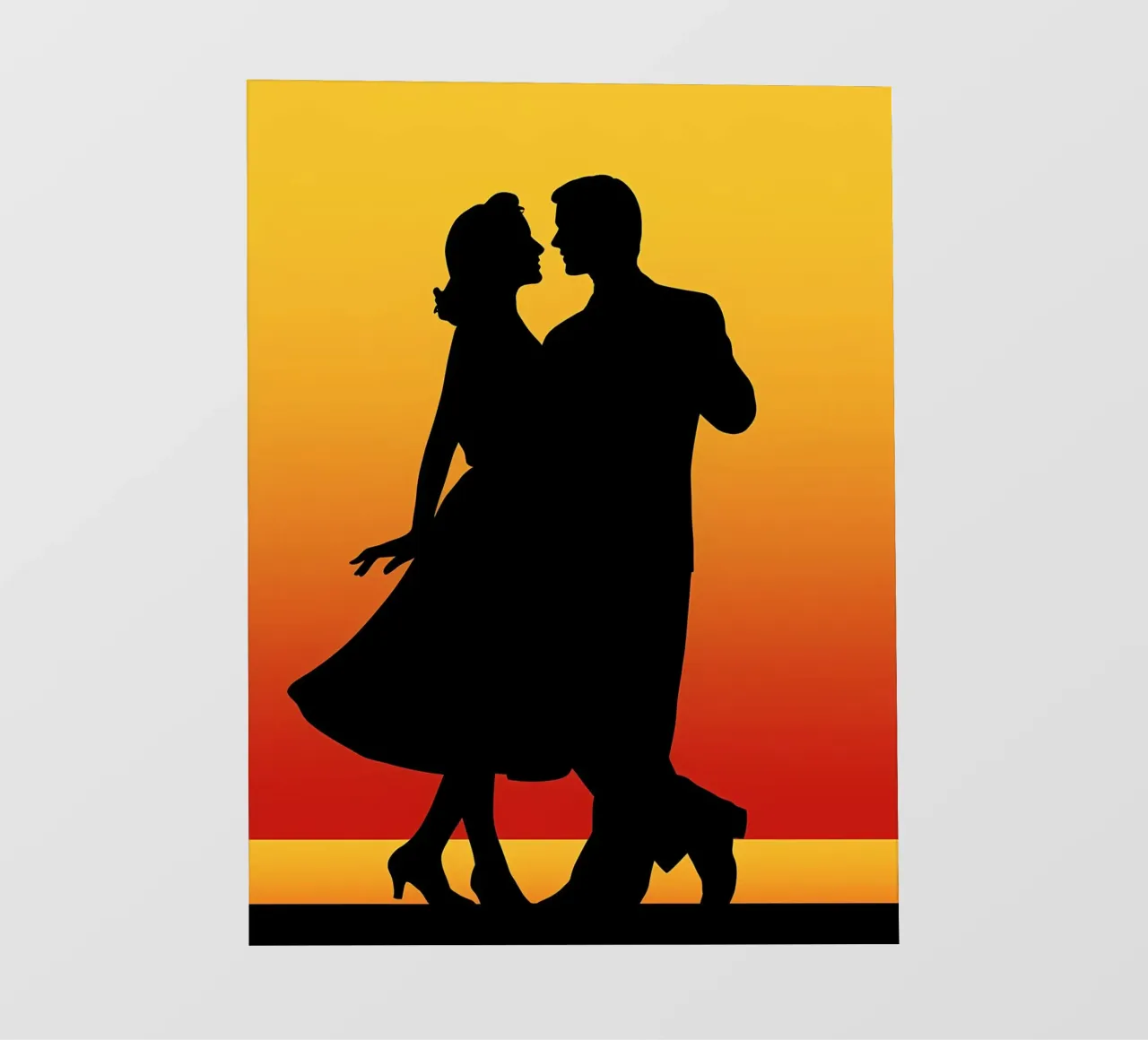 Couple Dancing backlit film by Musictime