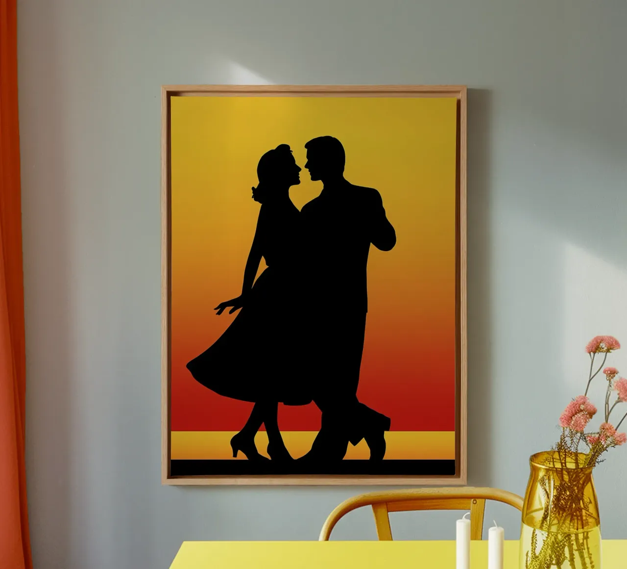 Danse de couple toile de Musictime