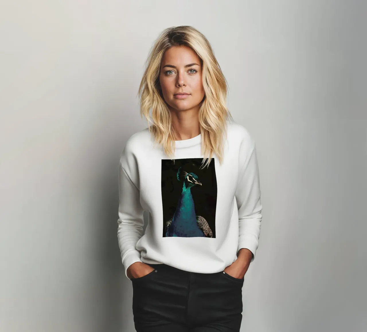 Peacock And Proud sudadera de Ingrid Beddoes
