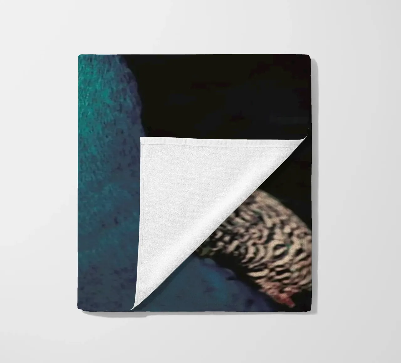 Peacock And Proud beach towel by Ingrid Beddoes