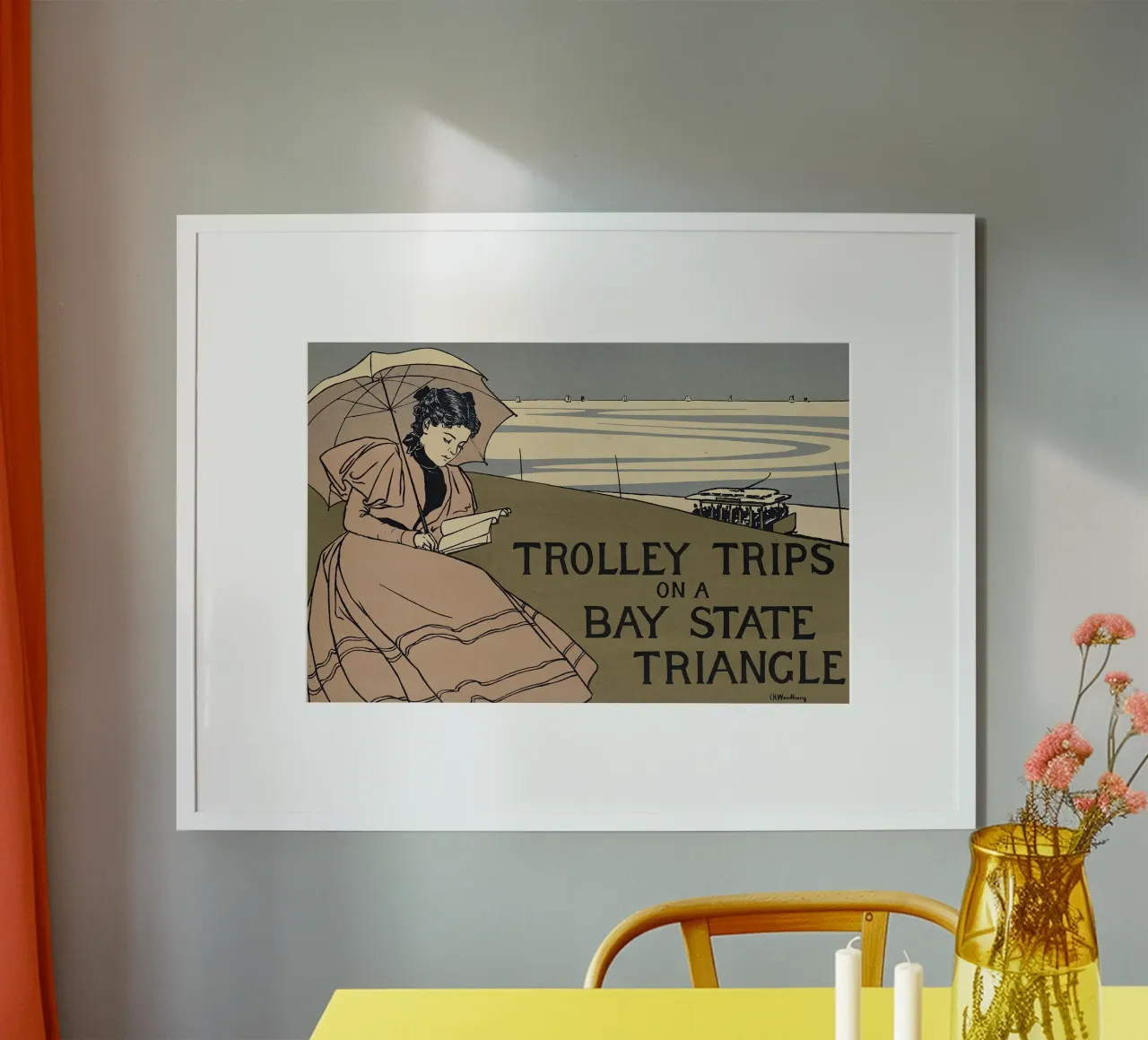 Poster d'epoca - Ritratto di donna poster con telaio in plastica da Vintage Gems