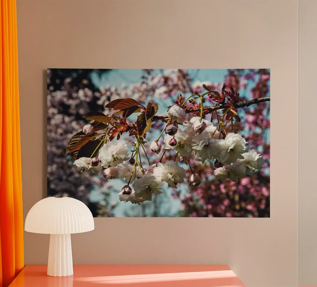Whispers of Spring canvas with Floater frame by PhotoVibe Decor