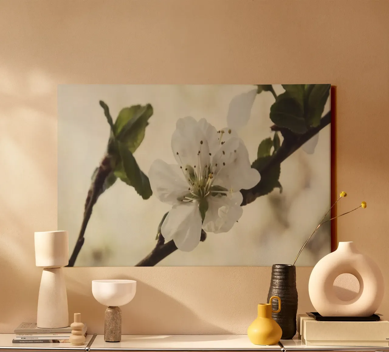 Whispers of Spring canvas with Floater frame by PhotoVibe Decor