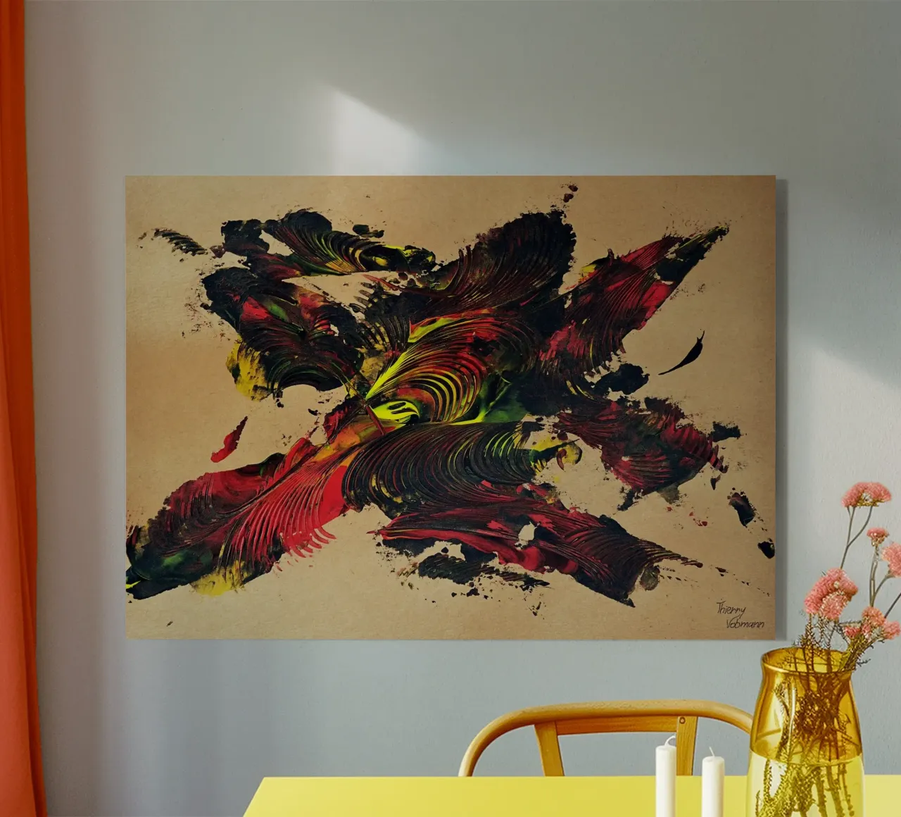NATURAL STYLE 42 plexiglass da Thierry Vobmann Abstract painting