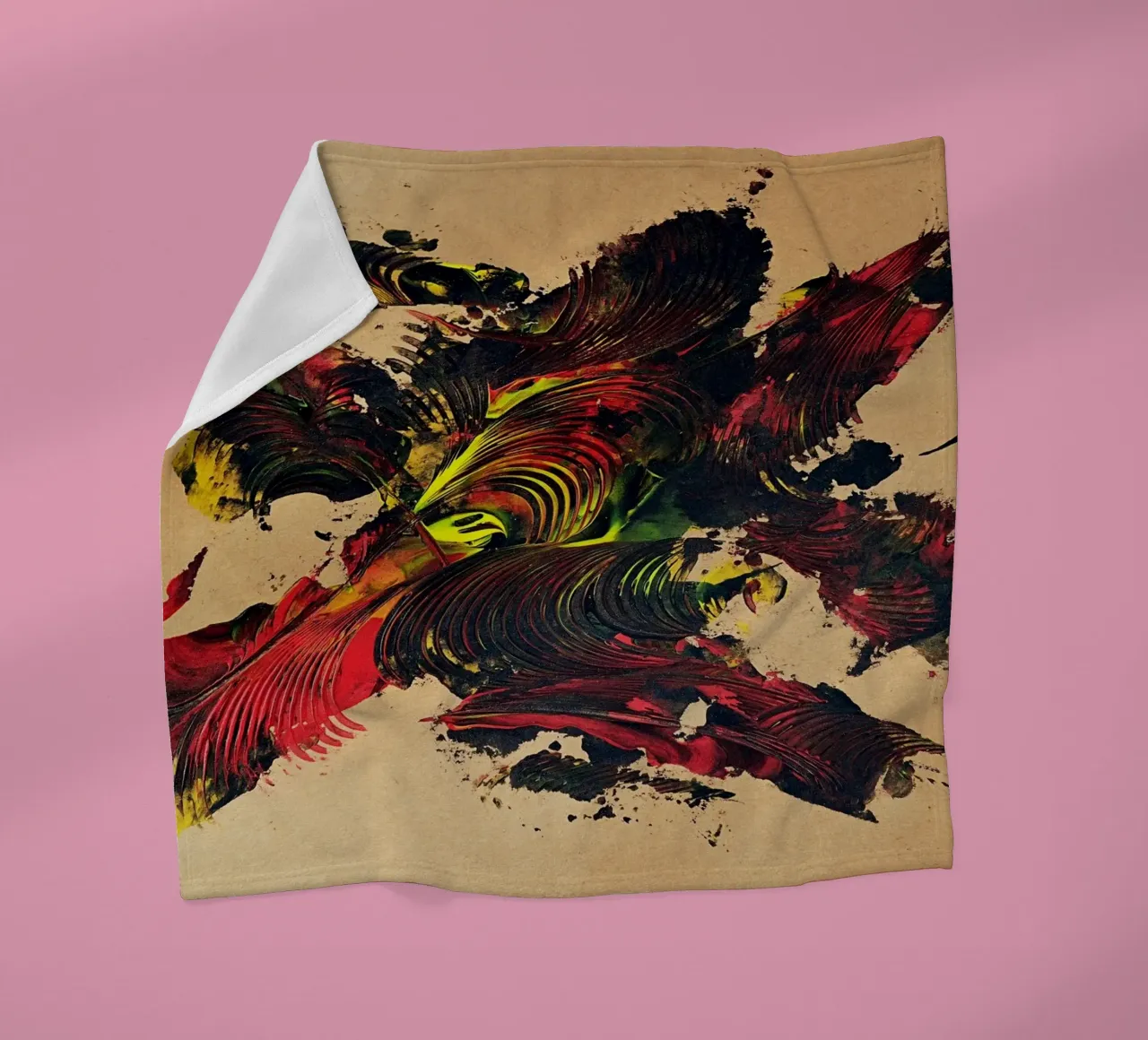 NATURAL STYLE 42 coperta in pile da Thierry Vobmann Abstract painting