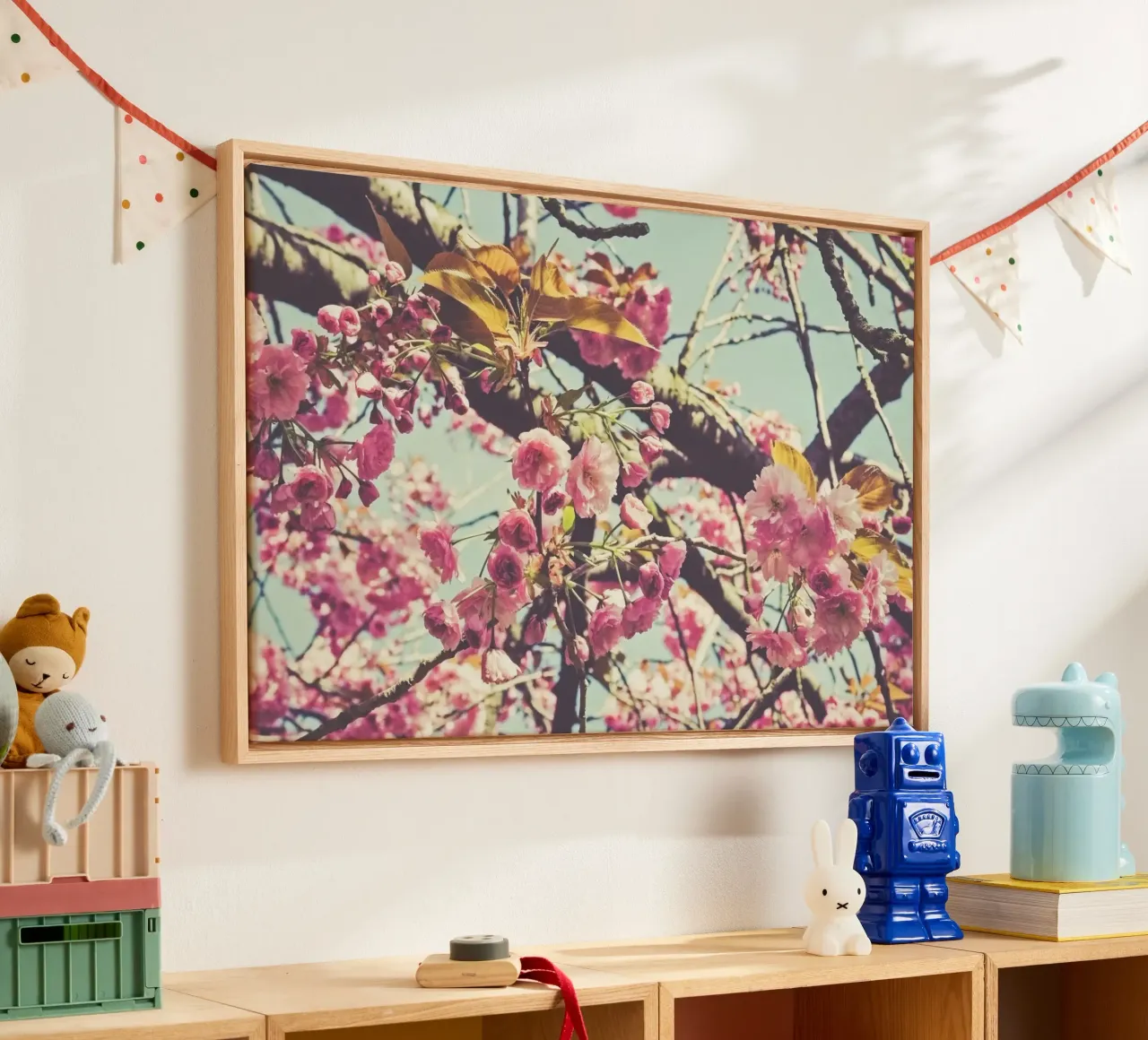 Whispers of Spring canvas with Floater frame by PhotoVibe Decor