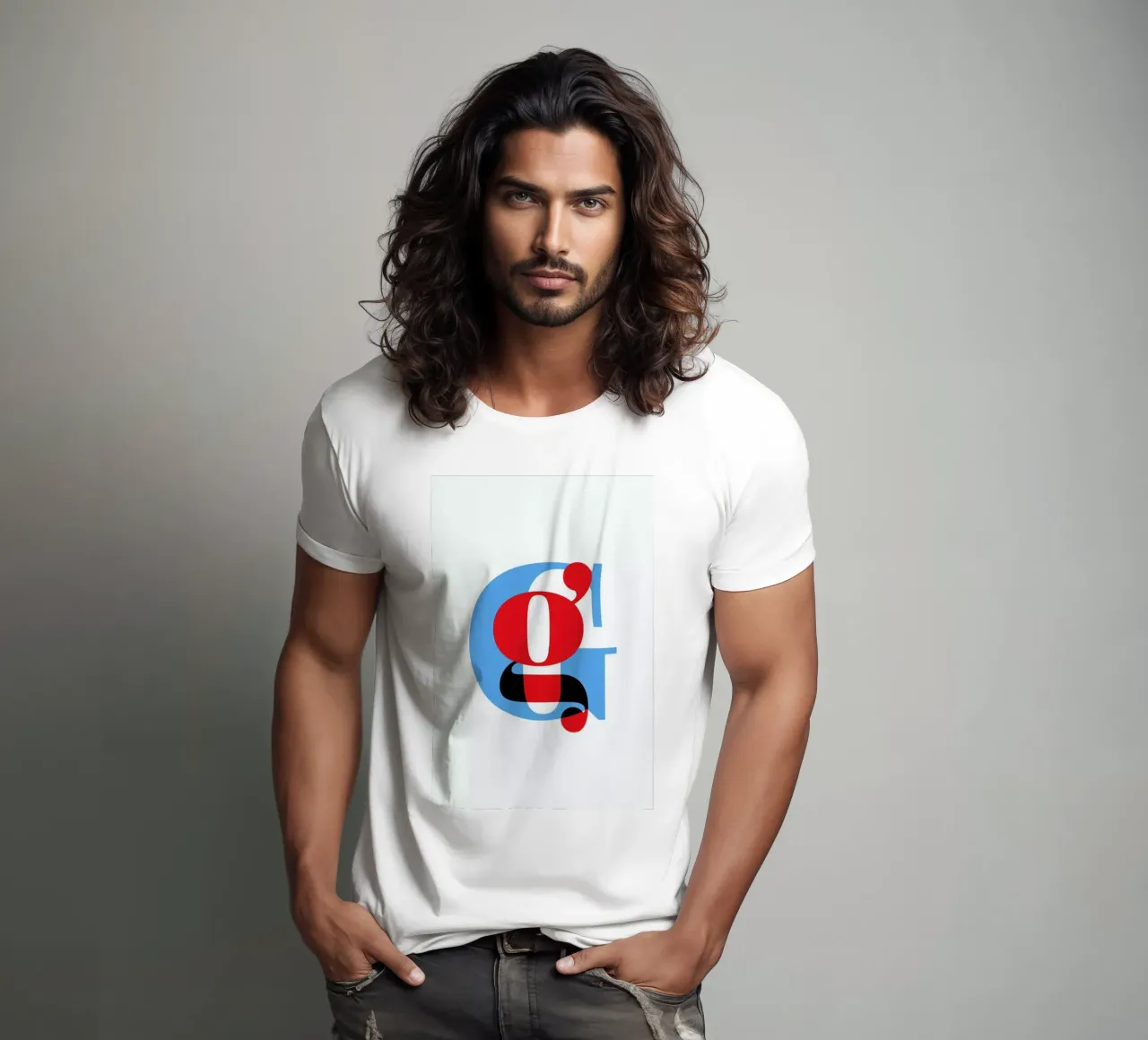 Cyan/Red G t-shirt da Studio One