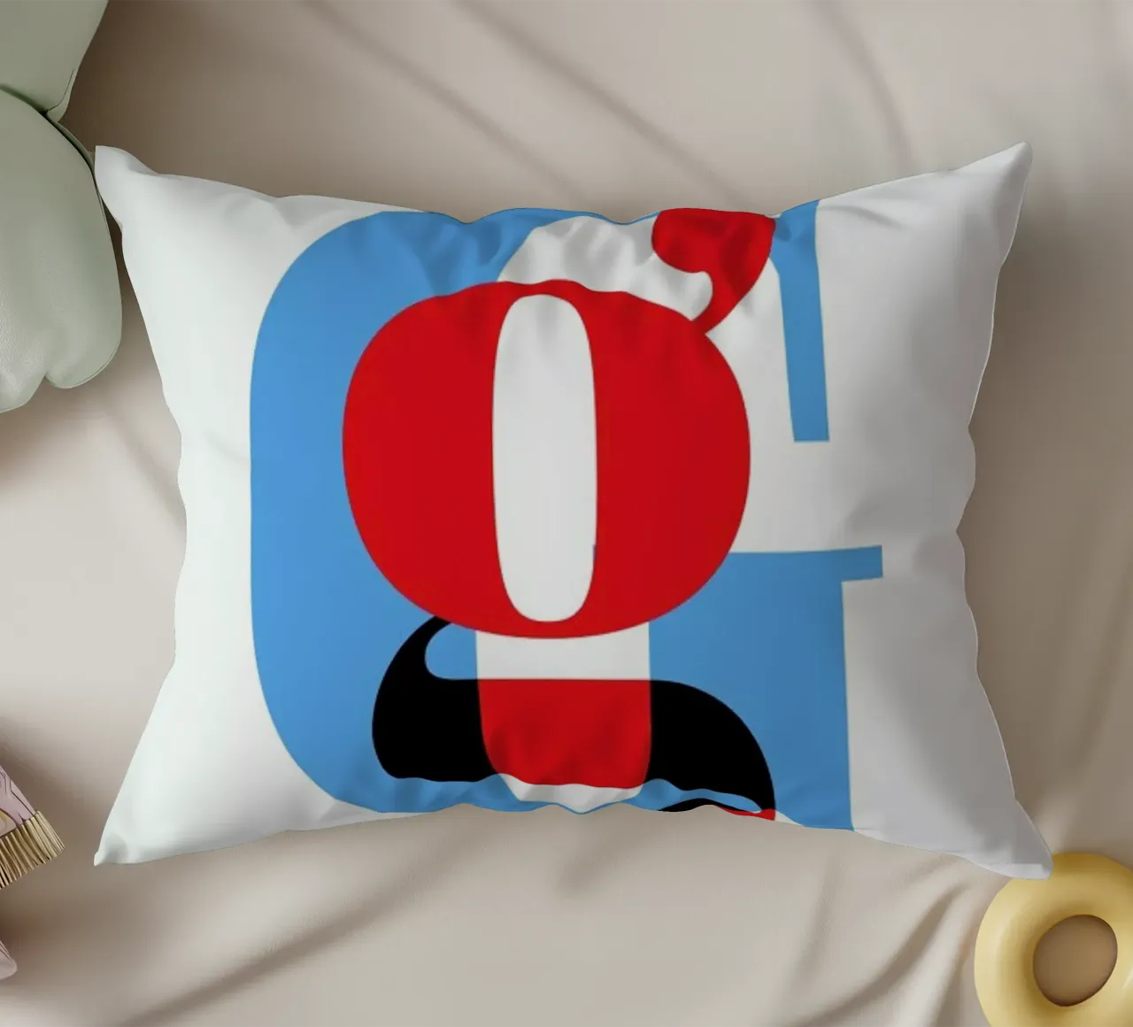 Cyan/Red G cuscino da Studio One