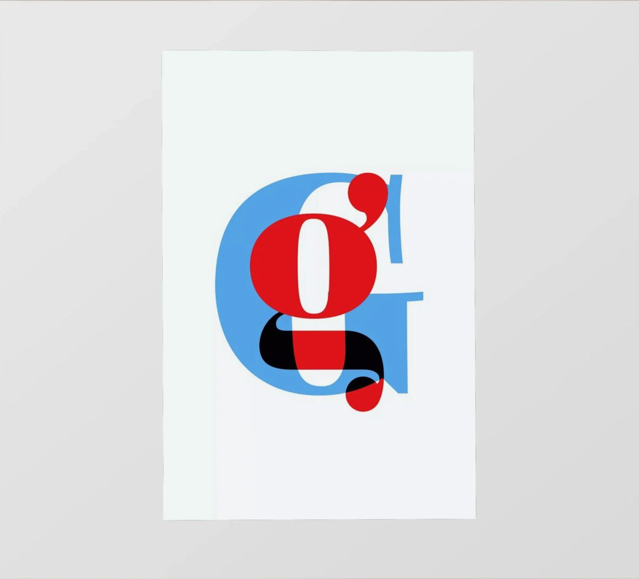 Cyan/Red G telo in pvc da Studio One