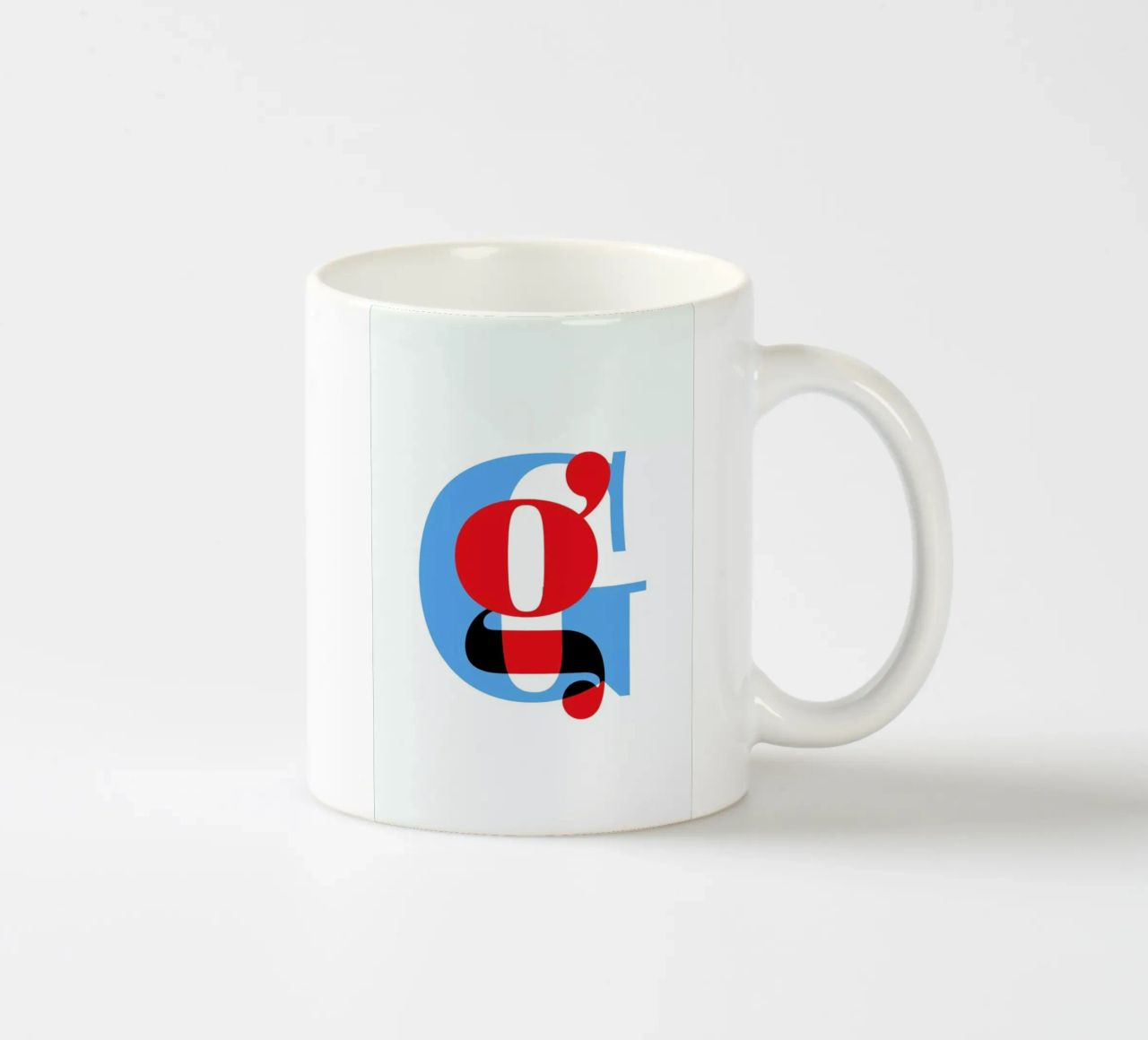Cyan/Red G tazza in ceramica da Studio One