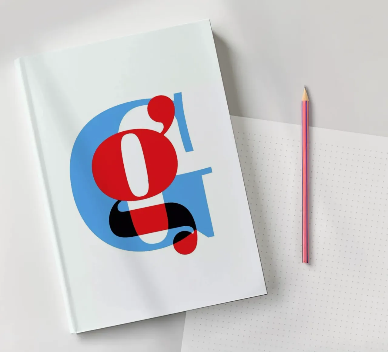 Cyan/Red G notebook by Studio One