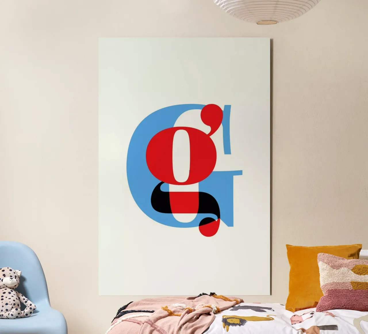 Cyan/Red G alluminio dibond da Studio One