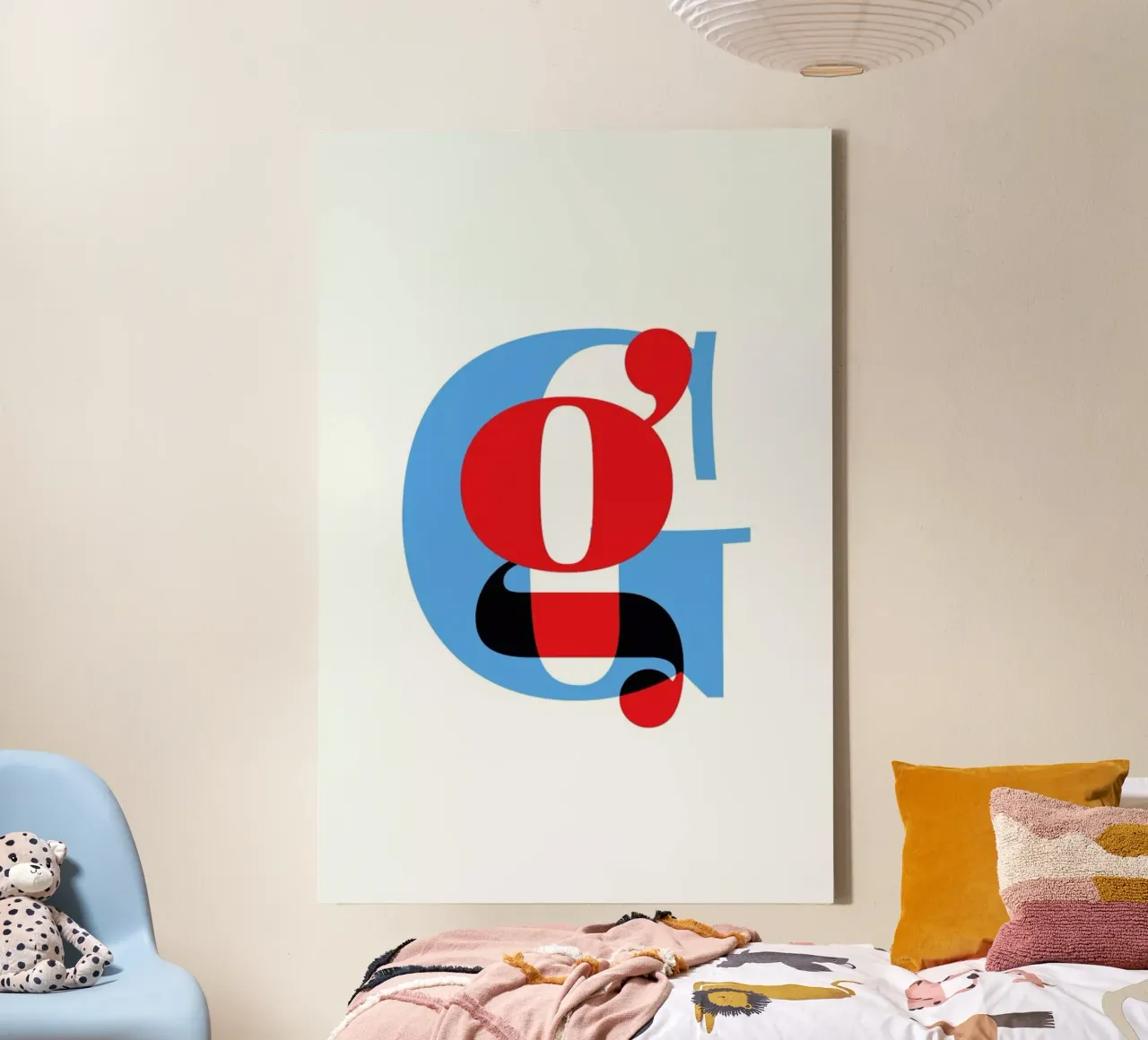 Cyan/Red G tela con Cornice a cassetta da Studio One