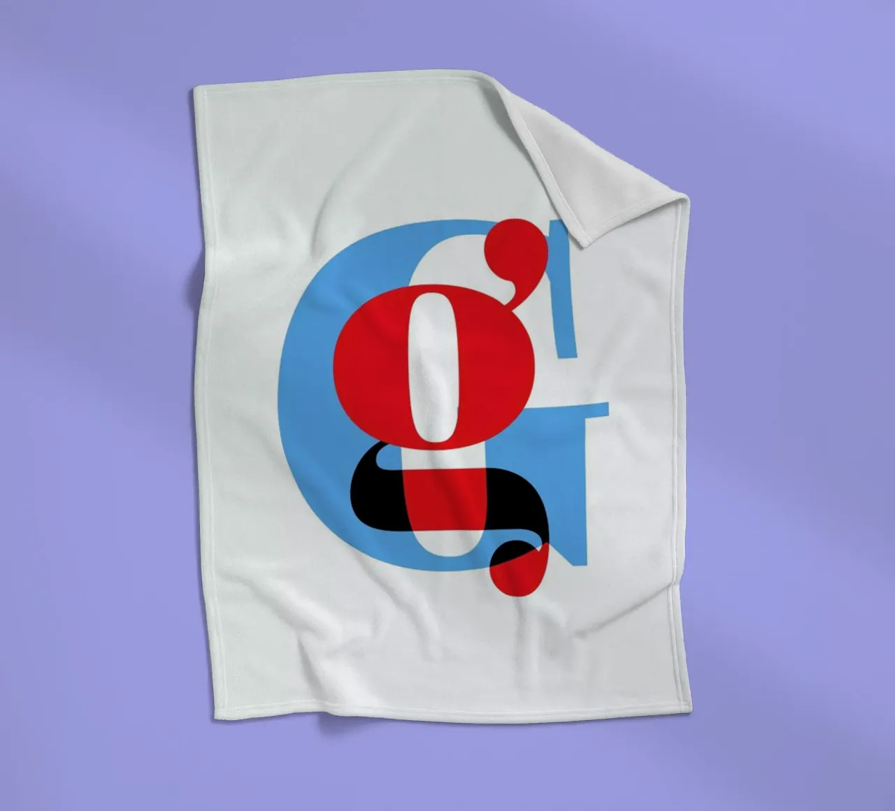 Cyan/Red G coperta in pile da Studio One