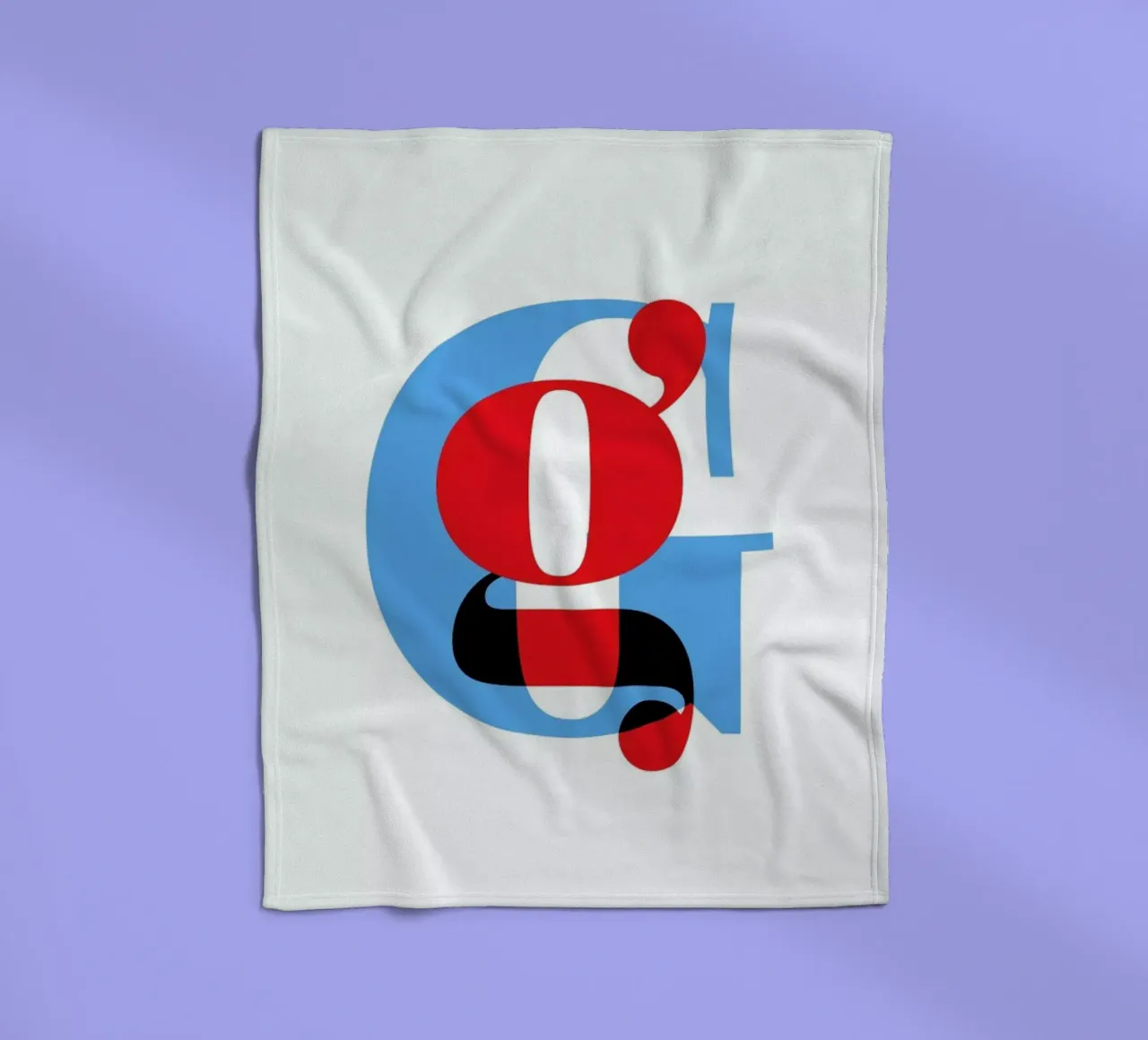 Cyan/Red G coperta in pile da Studio One