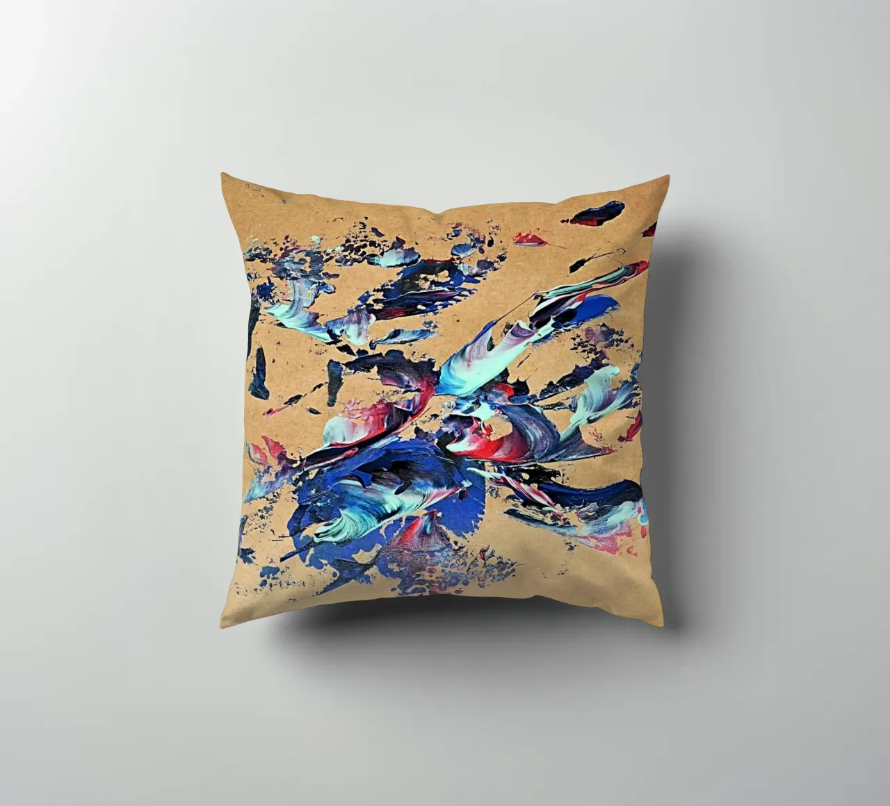 NATURAL STYLE 43 decorative cushion by Thierry Vobmann Abstract painting