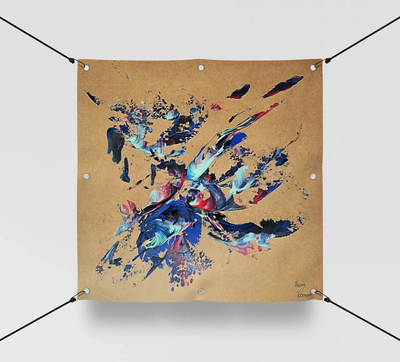 NATURAL STYLE 43 telo in pvc da Thierry Vobmann Abstract painting