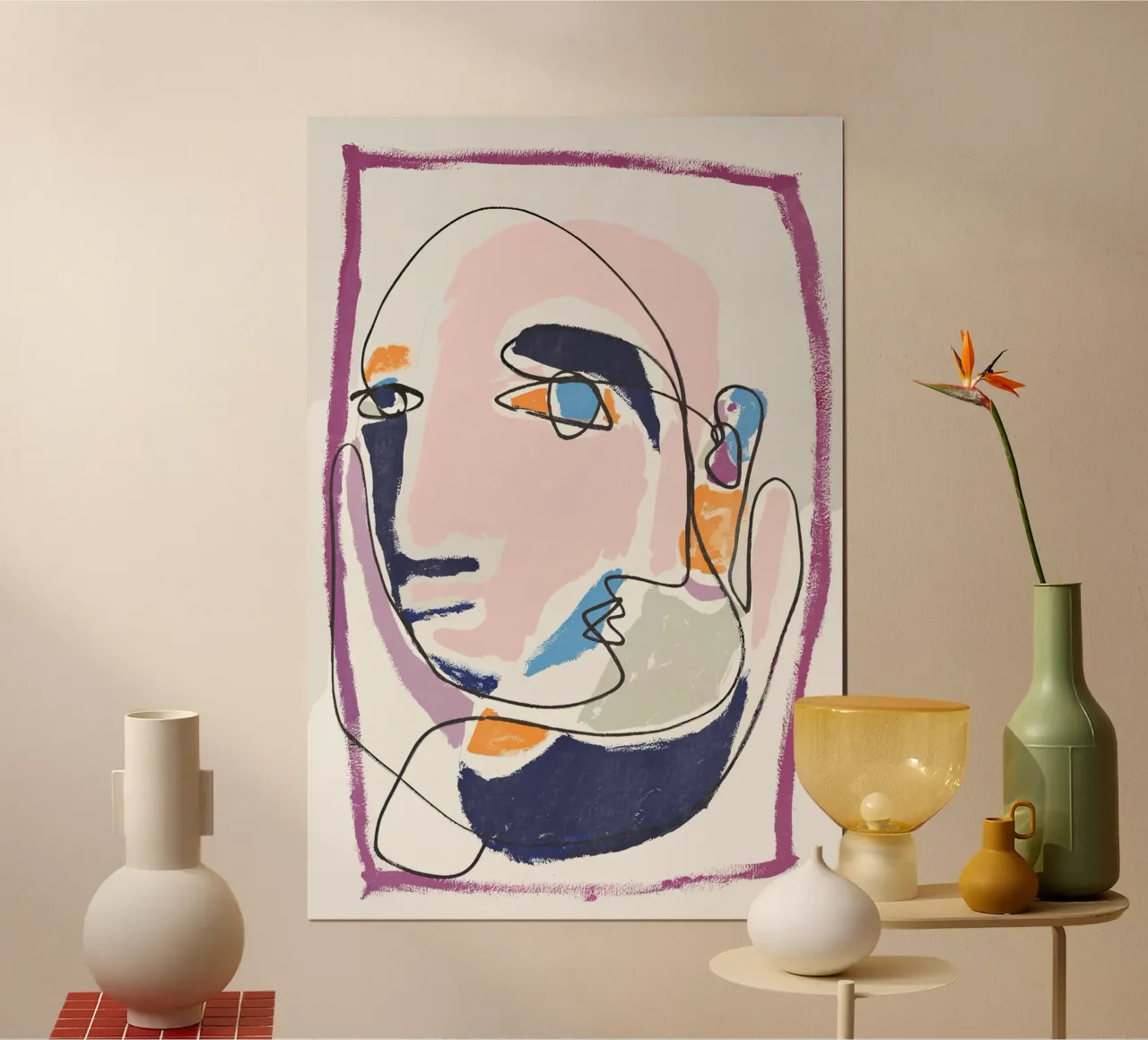 Pensate a poster con telaio in legno da Kunst und Kontrast
