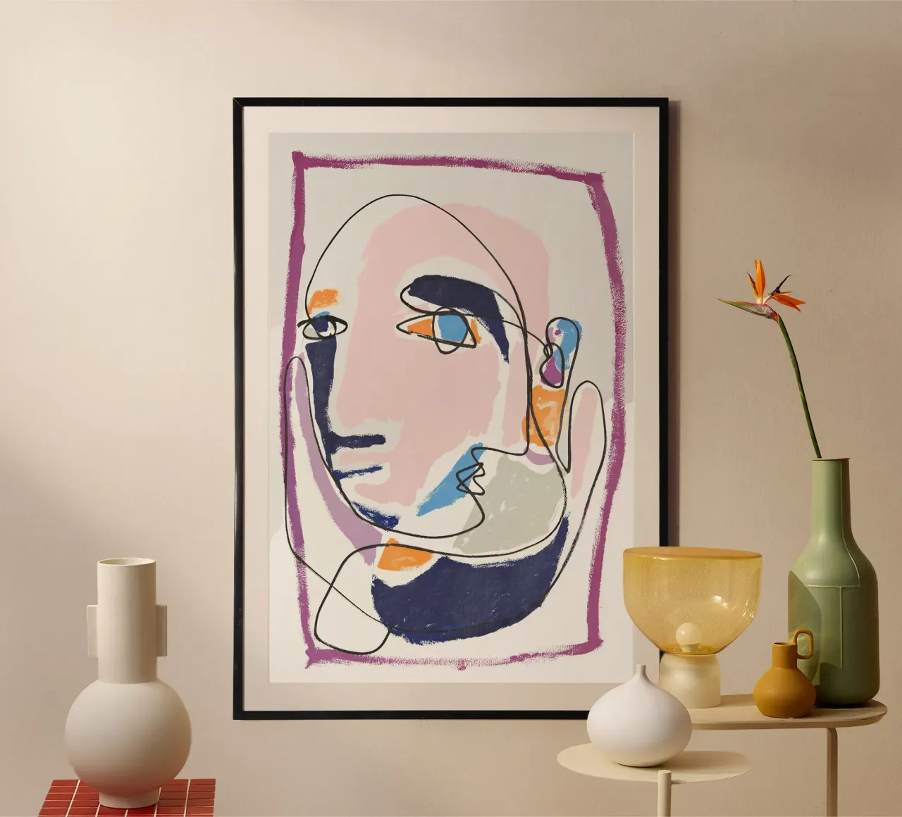Pensate a poster con telaio in legno da Kunst und Kontrast