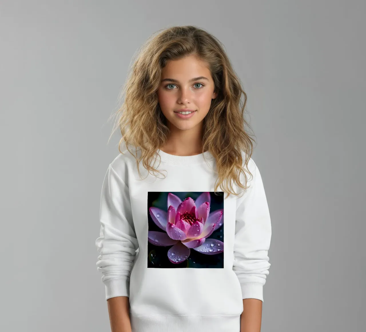 Ninfea in primo piano felpa bambino da Bold Blooms