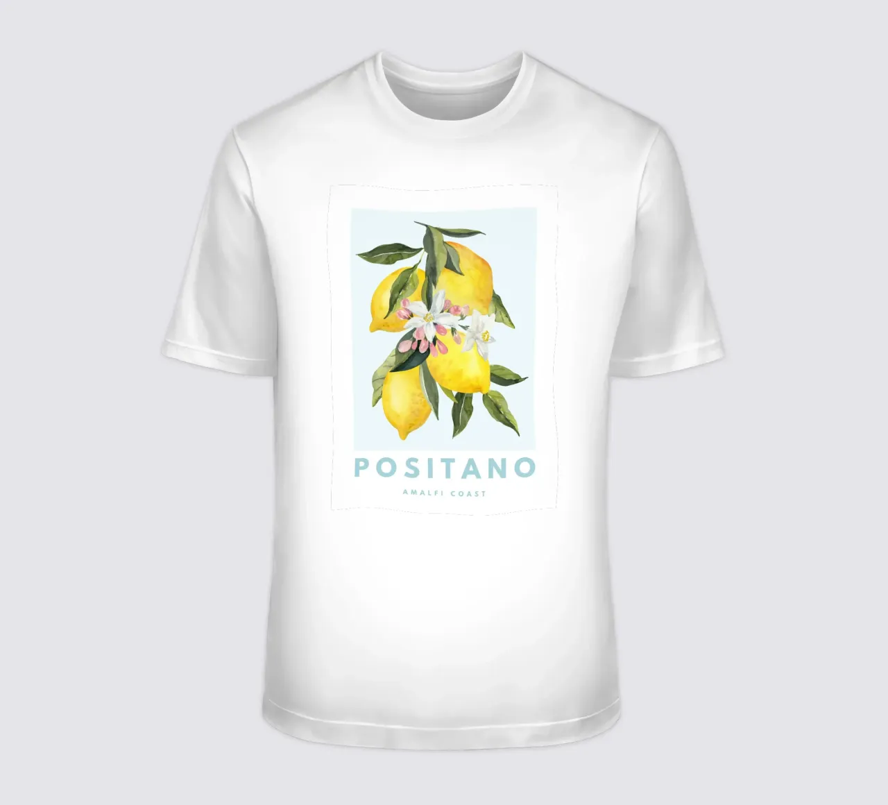 Zitrone Poster, Zitrone Dekoration, Obst Wandkunst, Italien Drucke T-Shirt von Bella Studio