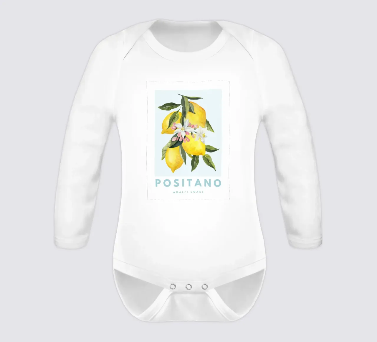 Zitrone Poster, Zitrone Dekoration, Obst Wandkunst, Italien Drucke Langarm Babybody von Bella Studio