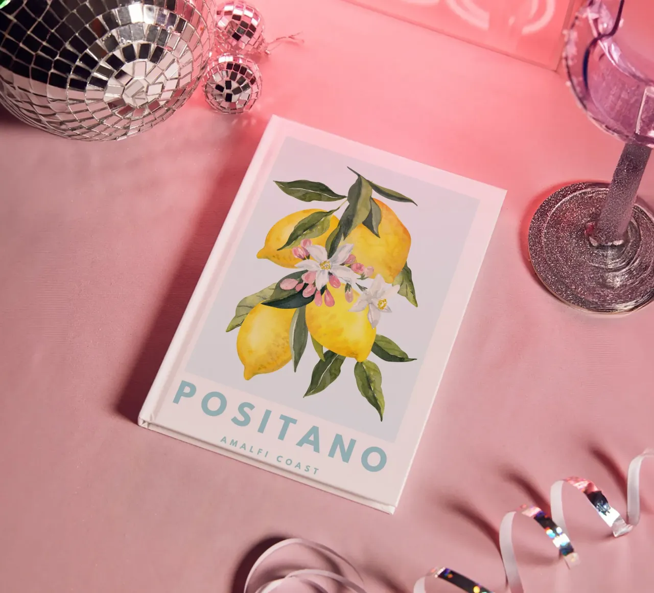 Zitrone Poster, Zitrone Dekoration, Obst Wandkunst, Italien Drucke Notizbuch von Bella Studio
