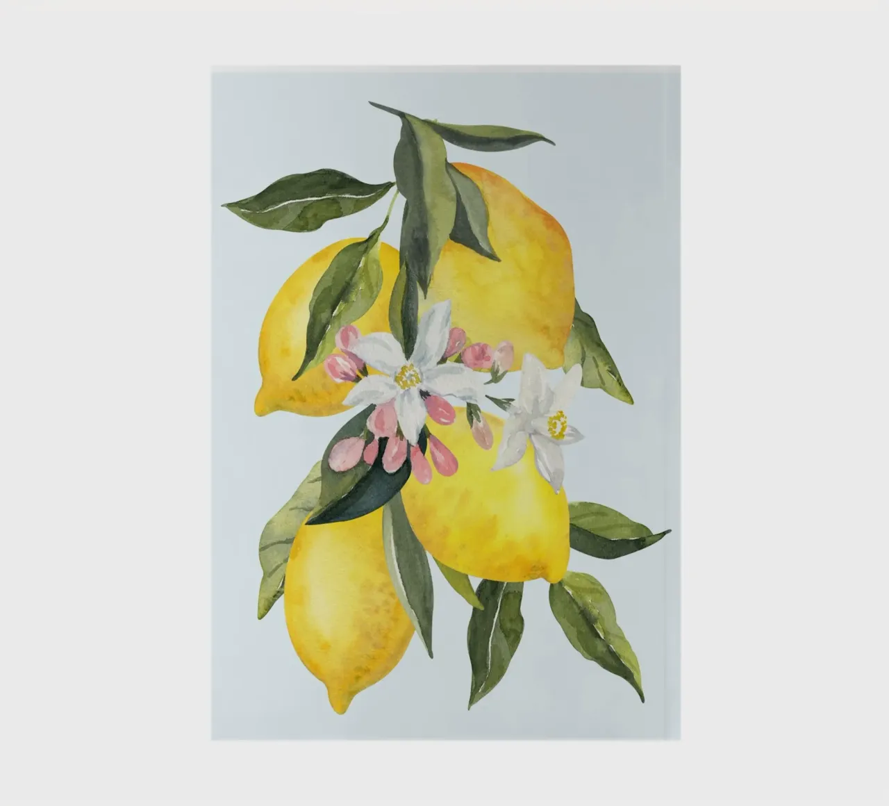 Zitrone Poster, Zitrone Dekoration, Obst Wandkunst, Italien Drucke Notizbuch von Bella Studio