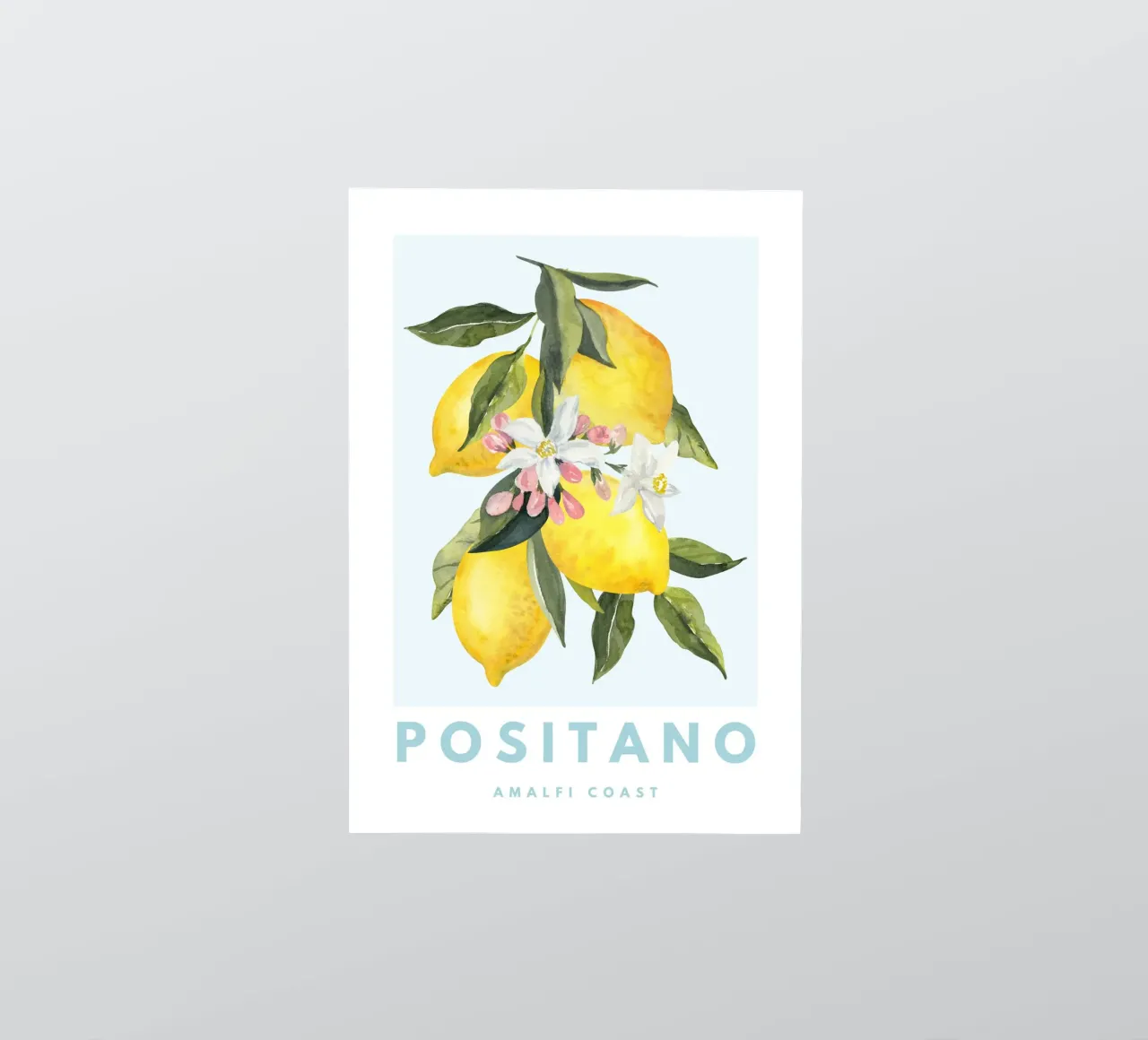 Zitrone Poster, Zitrone Dekoration, Obst Wandkunst, Italien Drucke Sticker von Bella Studio