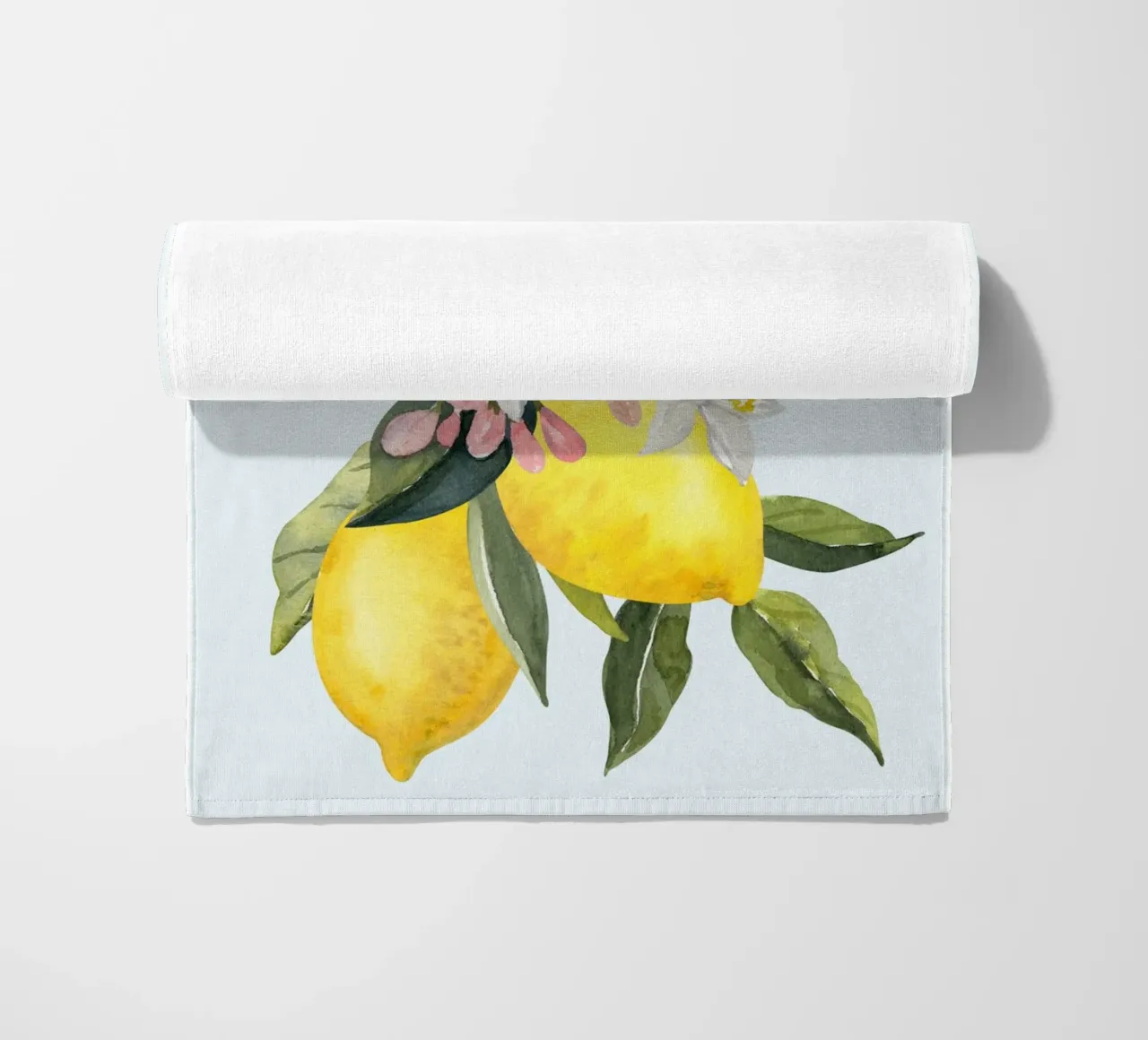 Zitrone Poster, Zitrone Dekoration, Obst Wandkunst, Italien Drucke Strandtuch von Bella Studio