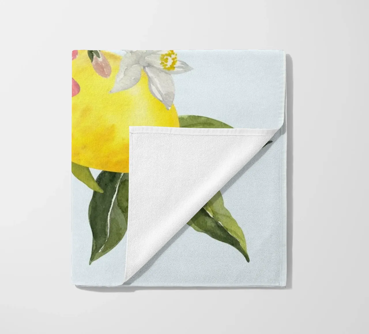 Zitrone Poster, Zitrone Dekoration, Obst Wandkunst, Italien Drucke Strandtuch von Bella Studio