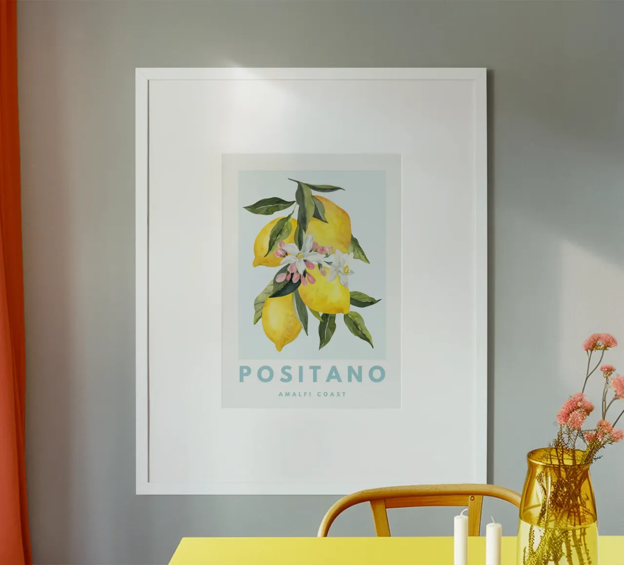 Zitrone Poster, Zitrone Dekoration, Obst Wandkunst, Italien Drucke Poster von Bella Studio
