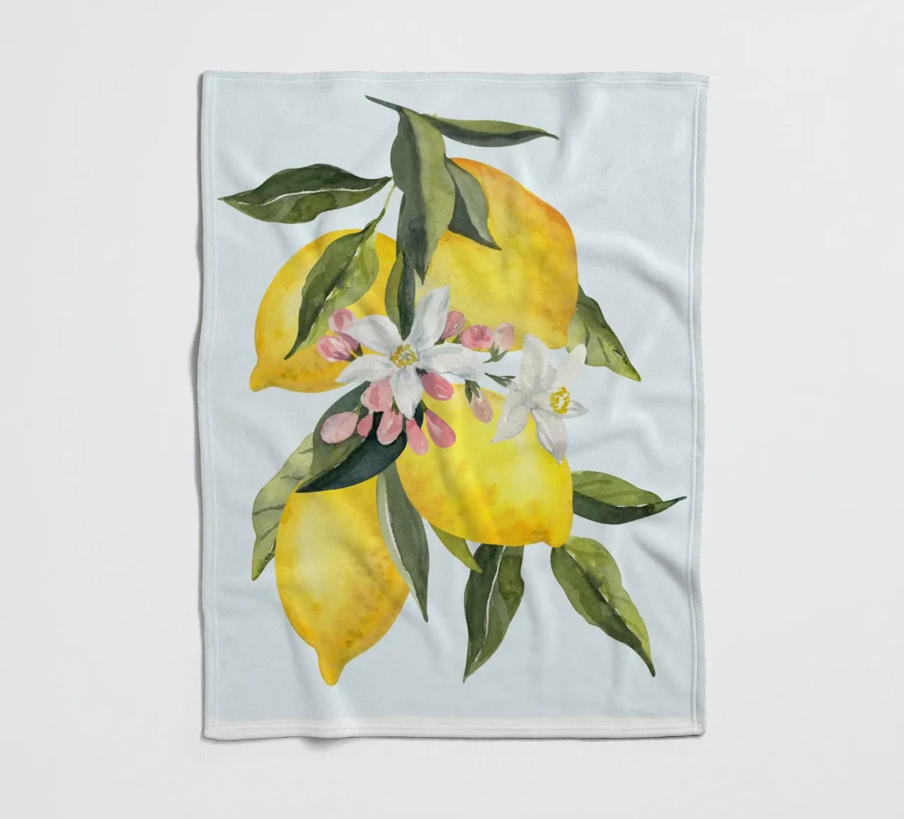 Zitrone Poster, Zitrone Dekoration, Obst Wandkunst, Italien Drucke Fleecedecke von Bella Studio