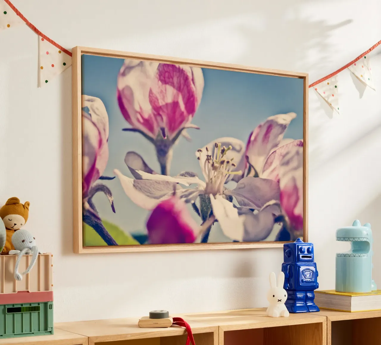 Whispers of Spring canvas with Floater frame by PhotoVibe Decor