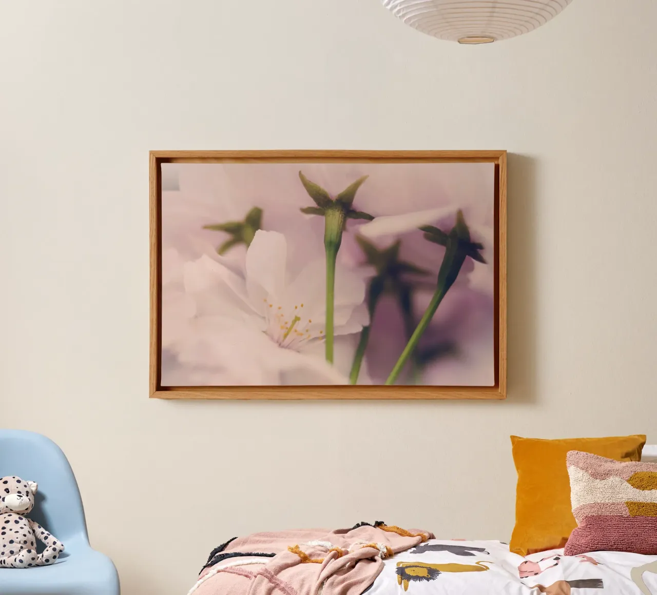 Whispers of Spring canvas with Floater frame by PhotoVibe Decor