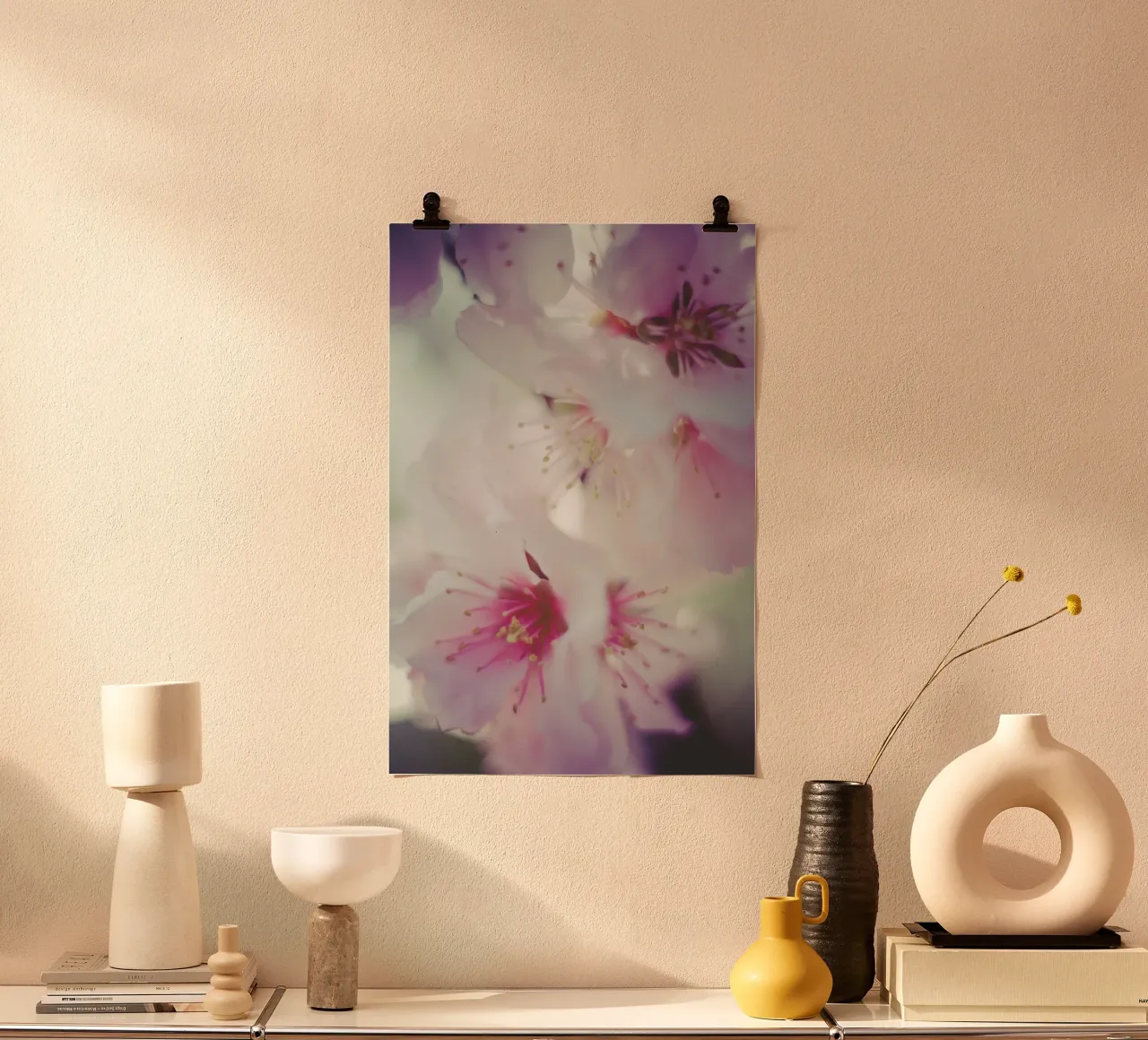 Sussurri di primavera poster con telaio in plastica da PhotoVibe Decor