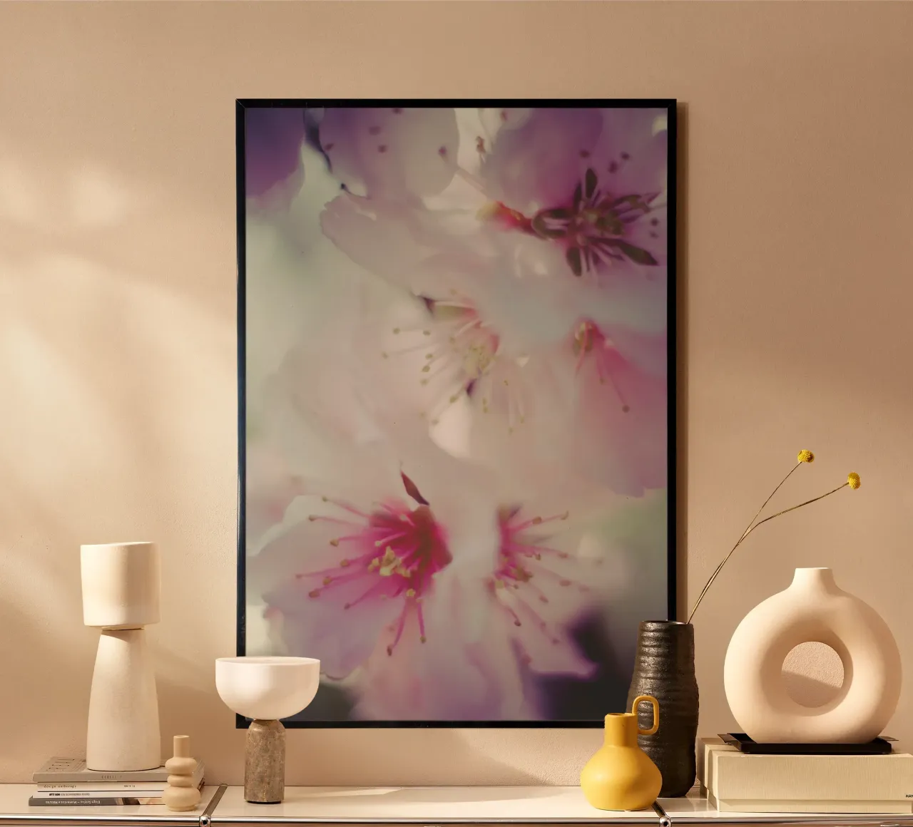Sussurri di primavera poster con telaio in plastica da PhotoVibe Decor