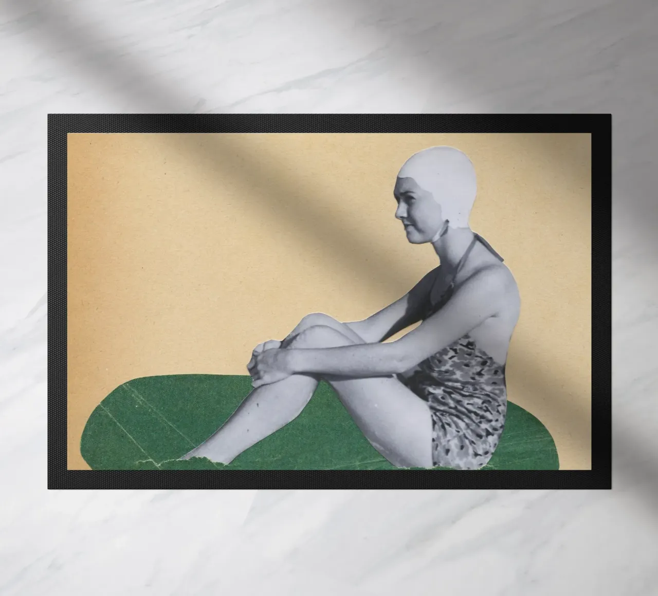 Beach Puddle doormat by Cassia Beck Collage